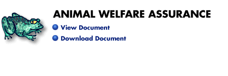 [Sample Animal Welfare Assurance]