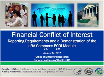 FCOI Presentation screen shot